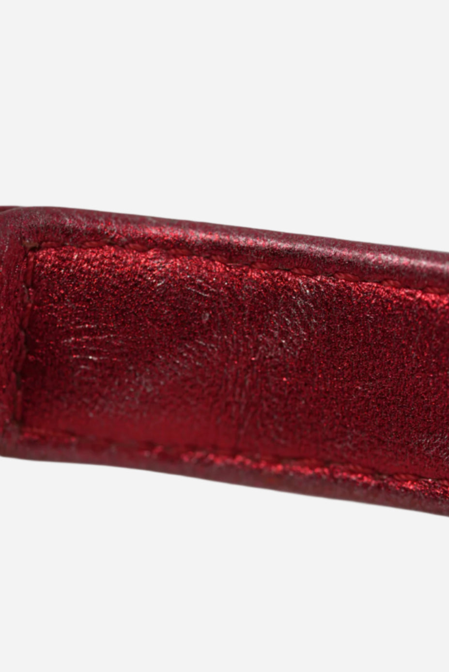 Pre-Owned Chanel 2014 Red Patent Boy Flap Bag