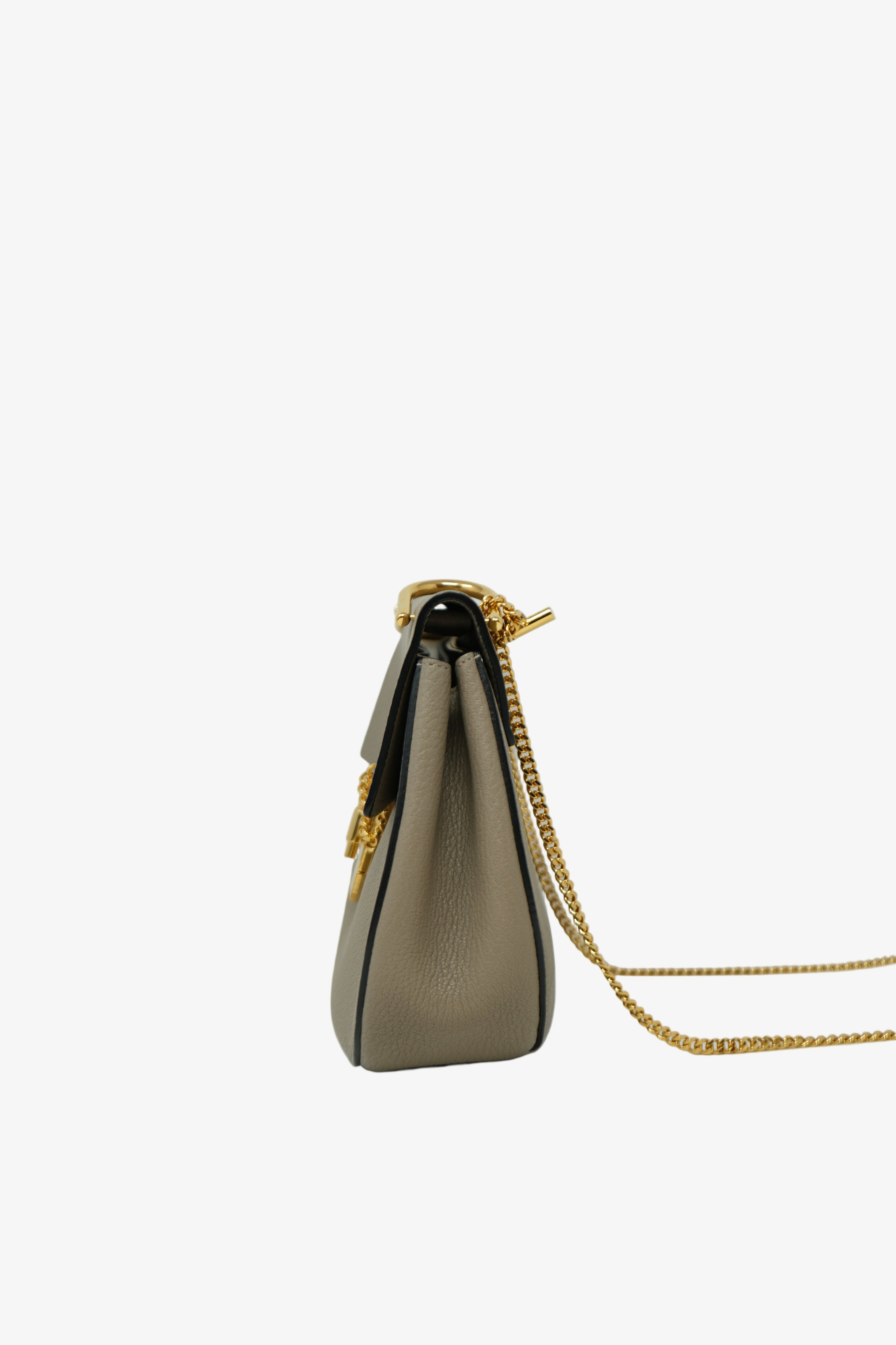 Chloe Leather Drew Crossbody Bag