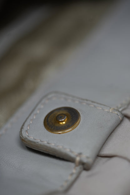 Prada Beige Nylon 2 ways shoulder bag w/strap