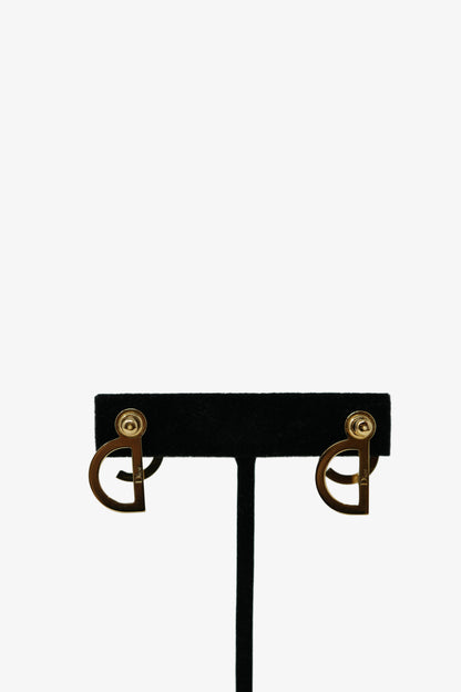 Dior Faux Pearl CD Earrings