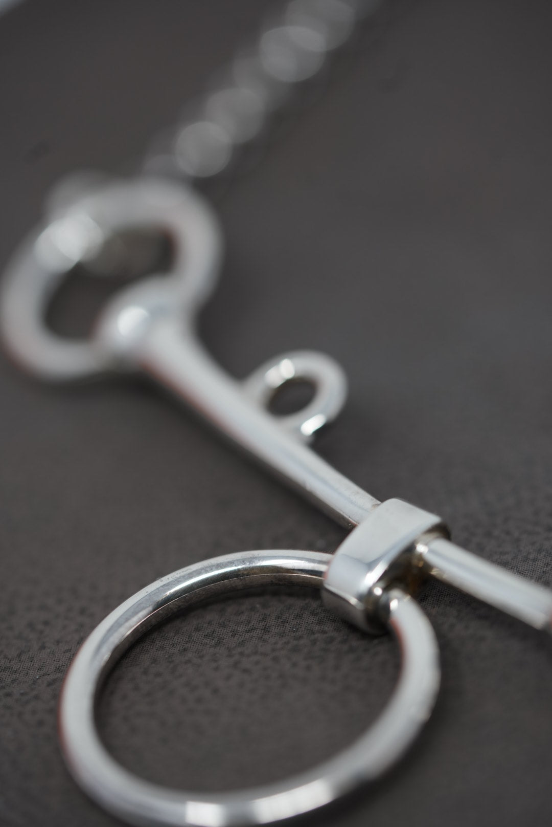 Hermes Sterling Silver Mors de Bride Long Necklace
