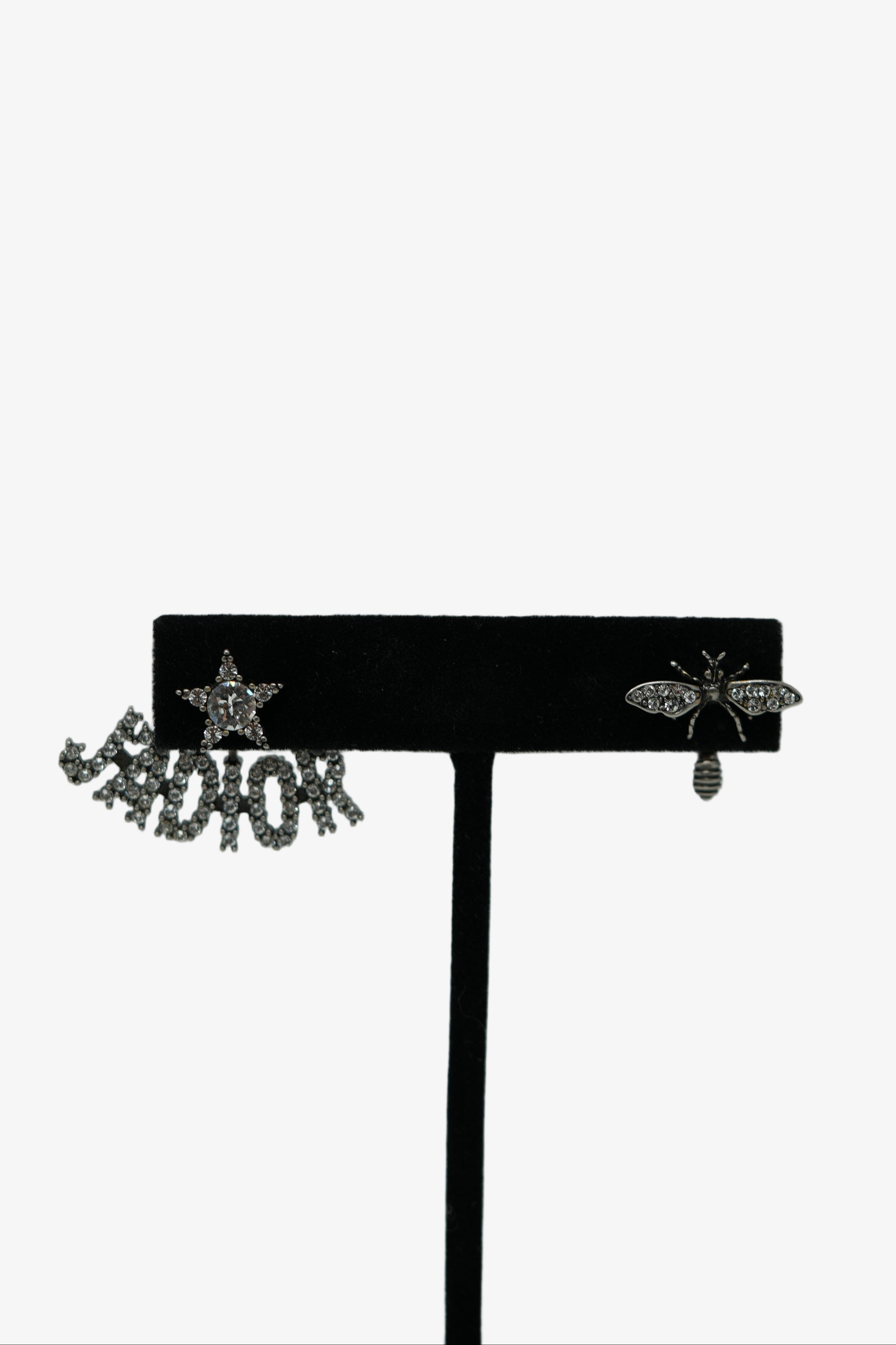 Dior Asymmetrical Bee Earrings
