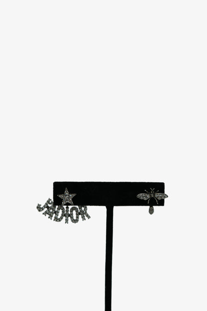 Dior Asymmetrical Bee Earrings