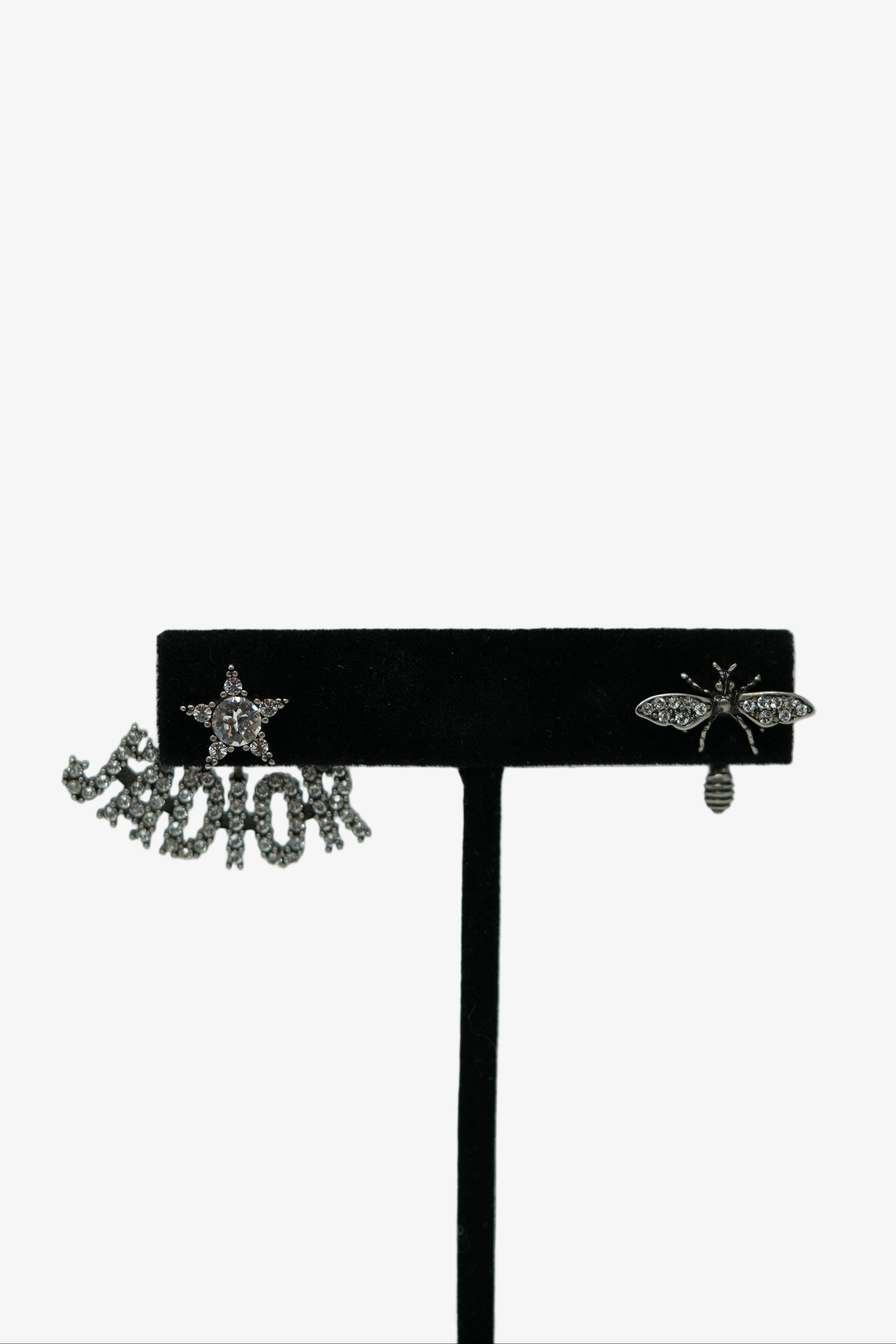 Dior Asymmetrical Bee Earrings