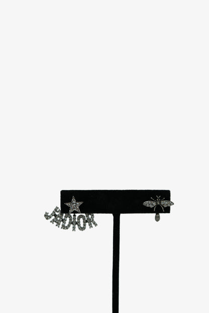 Dior Asymmetrical Bee Earrings