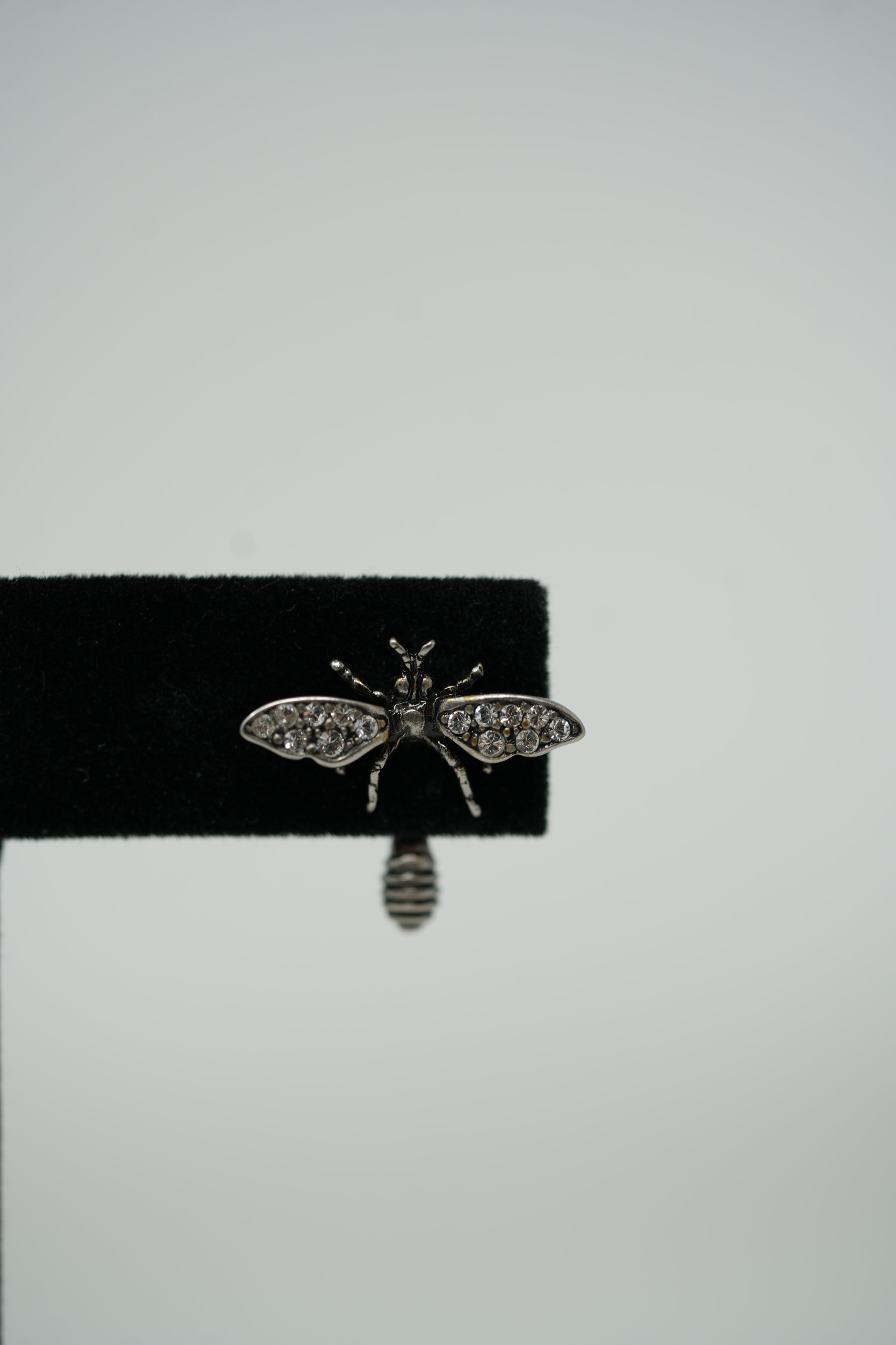 Dior Asymmetrical Bee Earrings