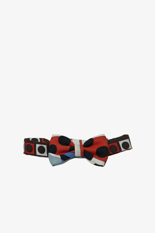 Hermes Multicolor Bow Tie