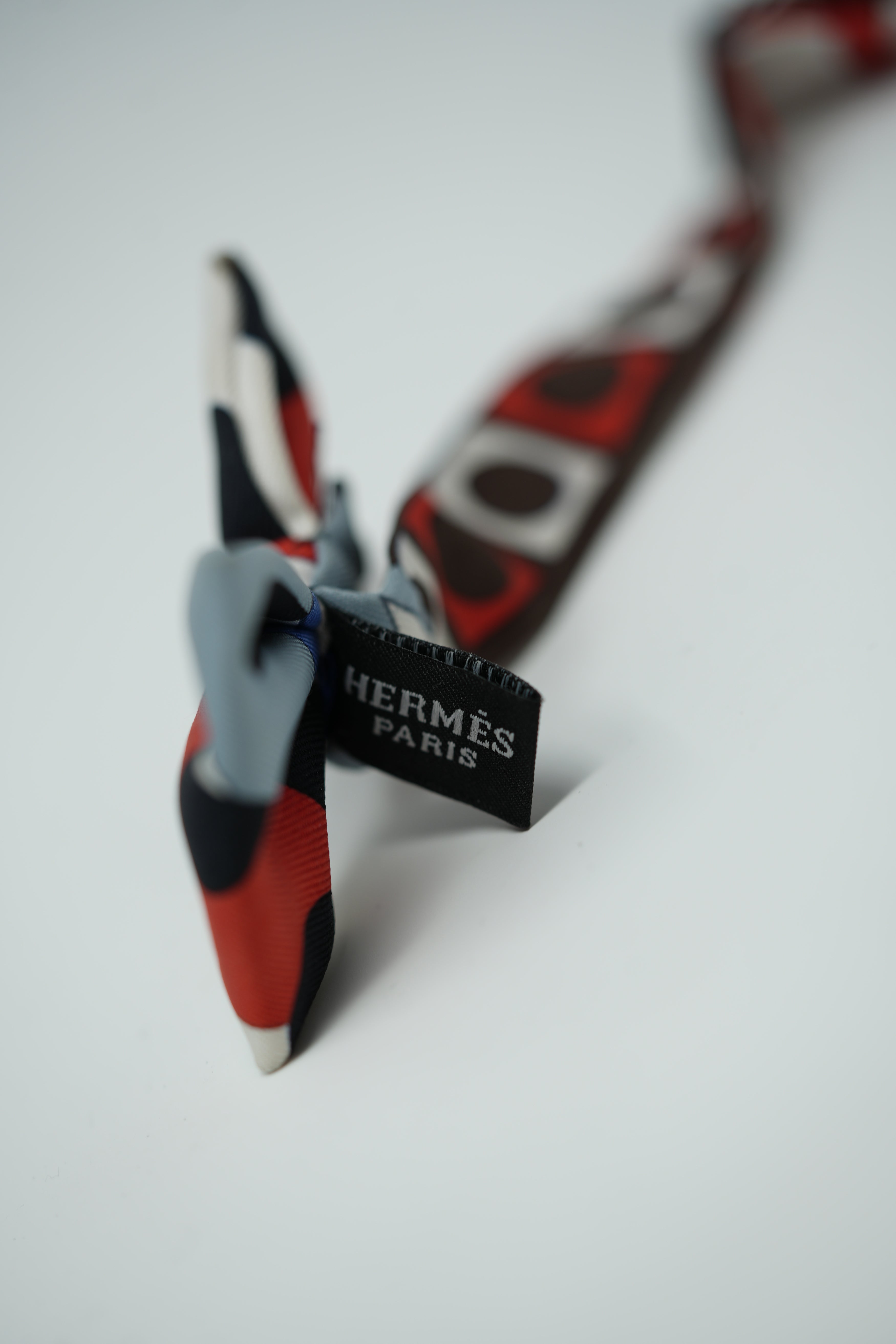 Hermes Multicolor Silk Bow Tie