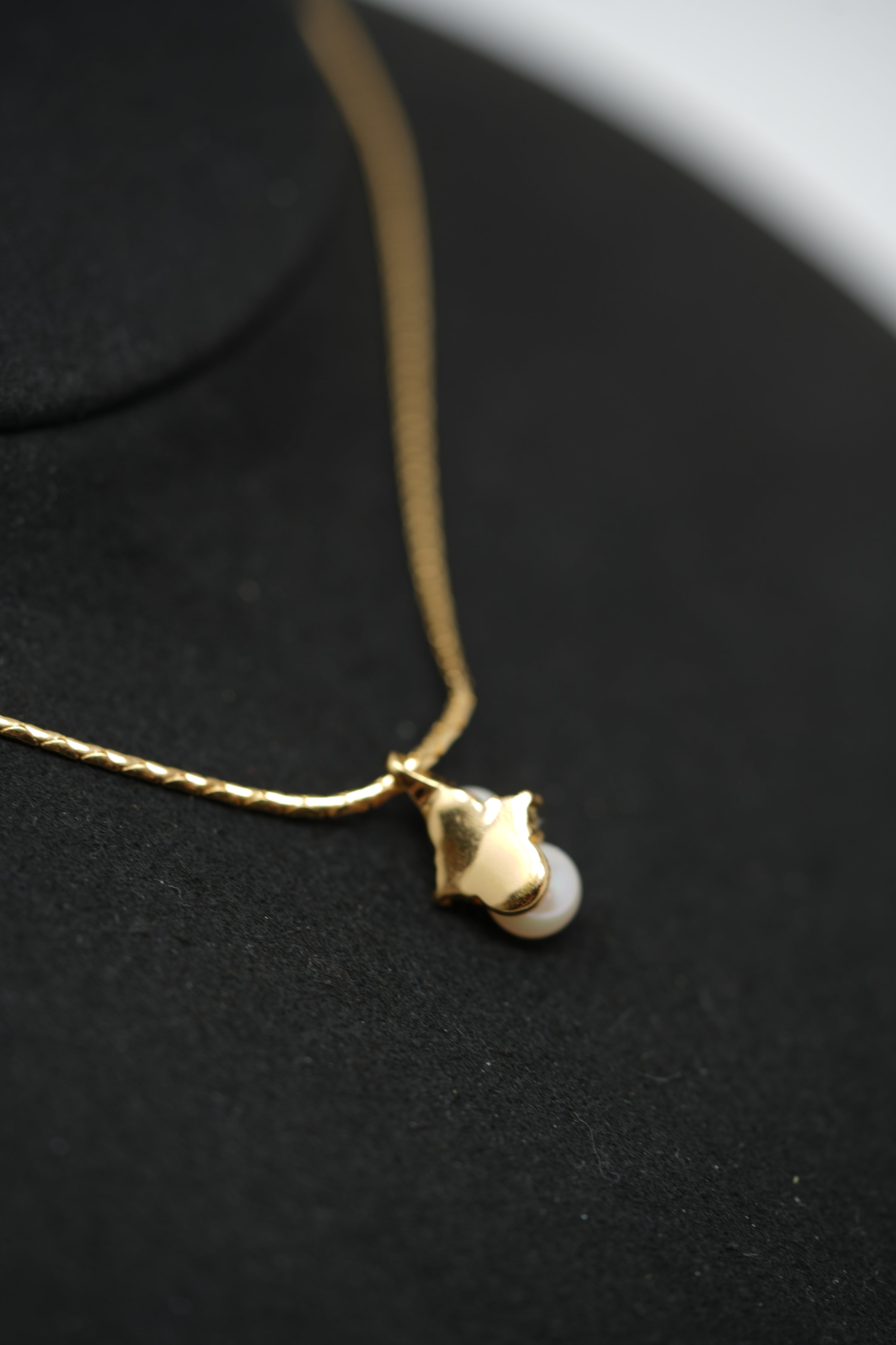 Dior Vintage Gold-Tone Faux Pearl Necklace