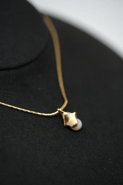 Dior Vintage Gold-Tone Faux Pearl Necklace
