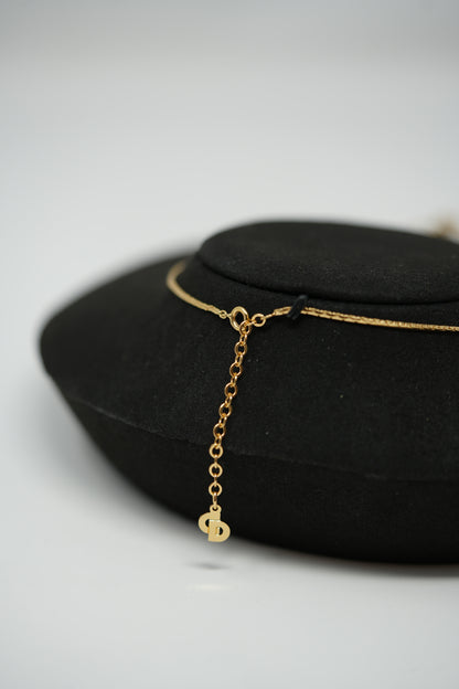 Dior Vintage Gold-Tone Faux Pearl Necklace