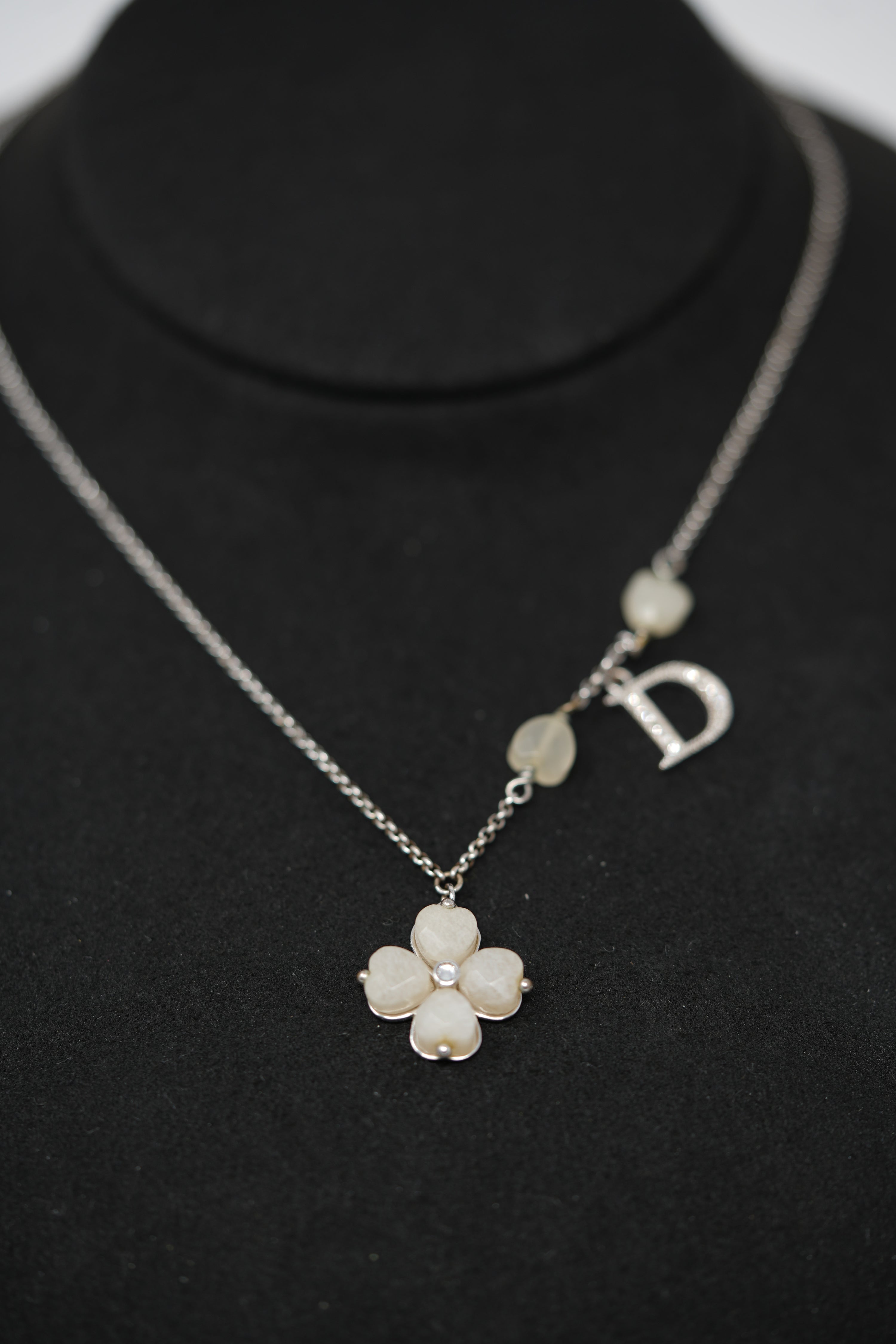 Dior Vintage Diorette Clover Necklace