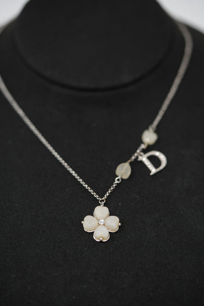 Dior Vintage Diorette Clover Necklace