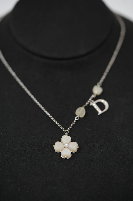 Dior Vintage Diorette Clover Necklace