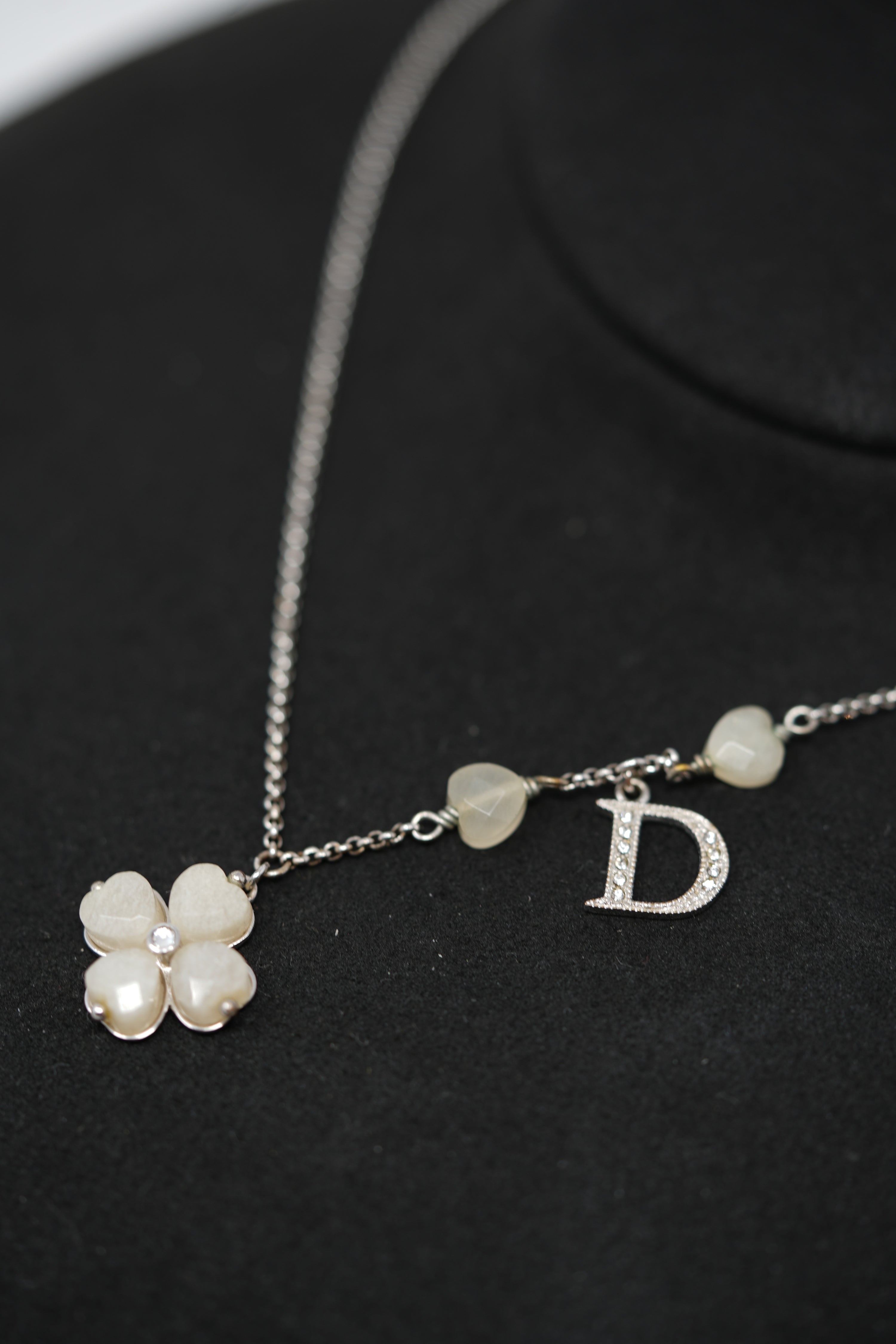 Dior Vintage Diorette Clover Necklace