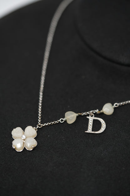 Dior Vintage Diorette Clover Necklace
