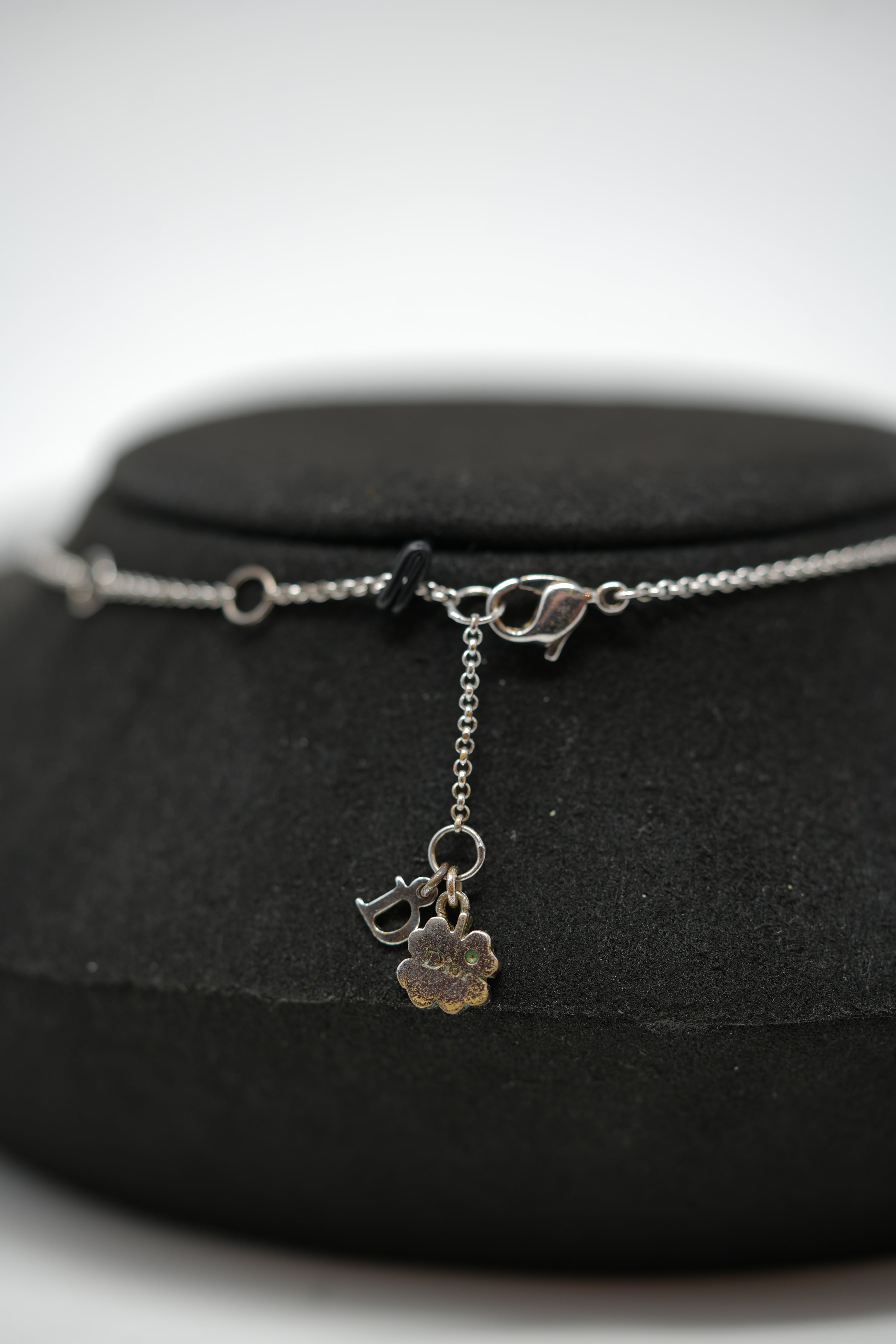 Dior Vintage Diorette Clover Necklace