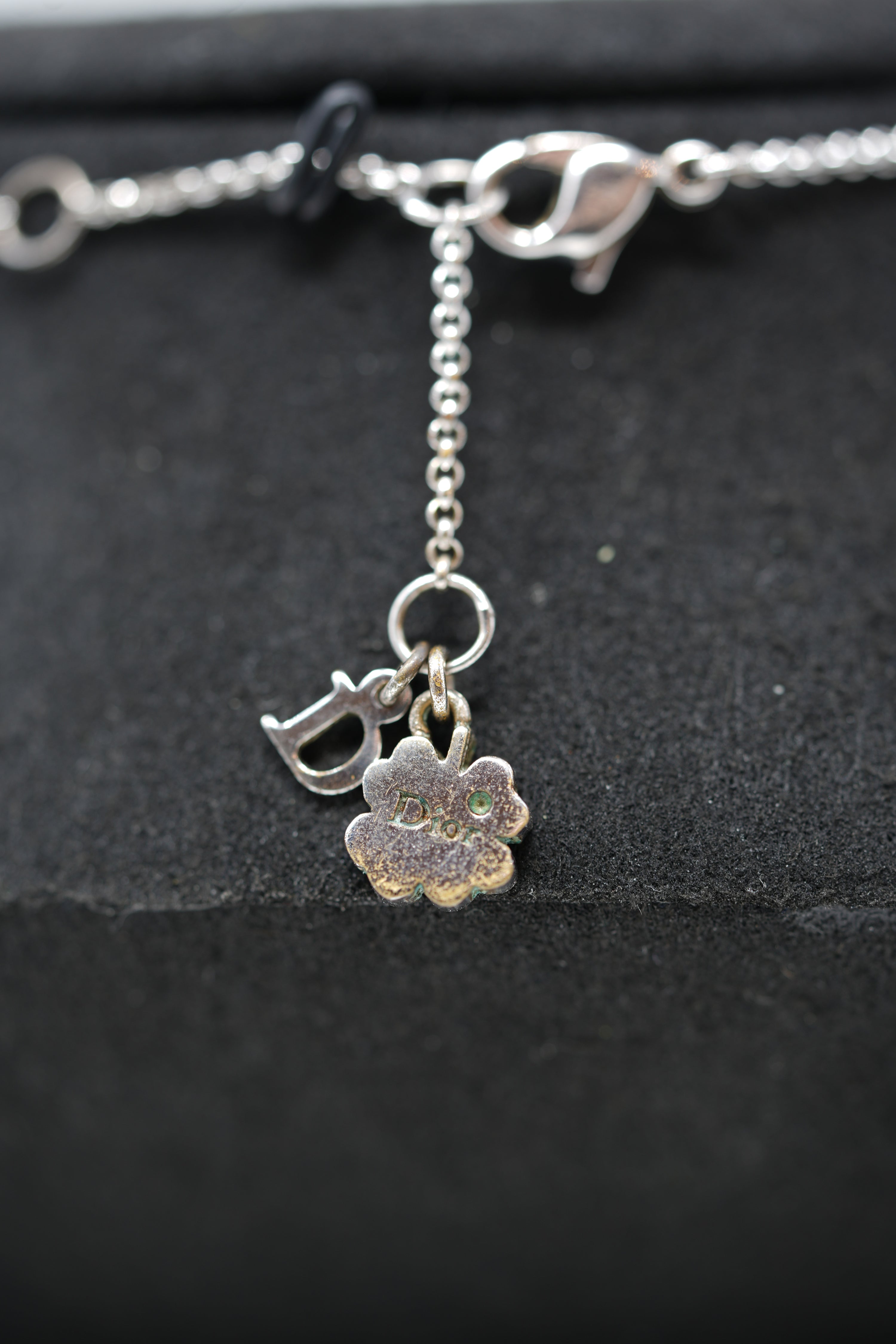 Dior Vintage Diorette Clover Necklace