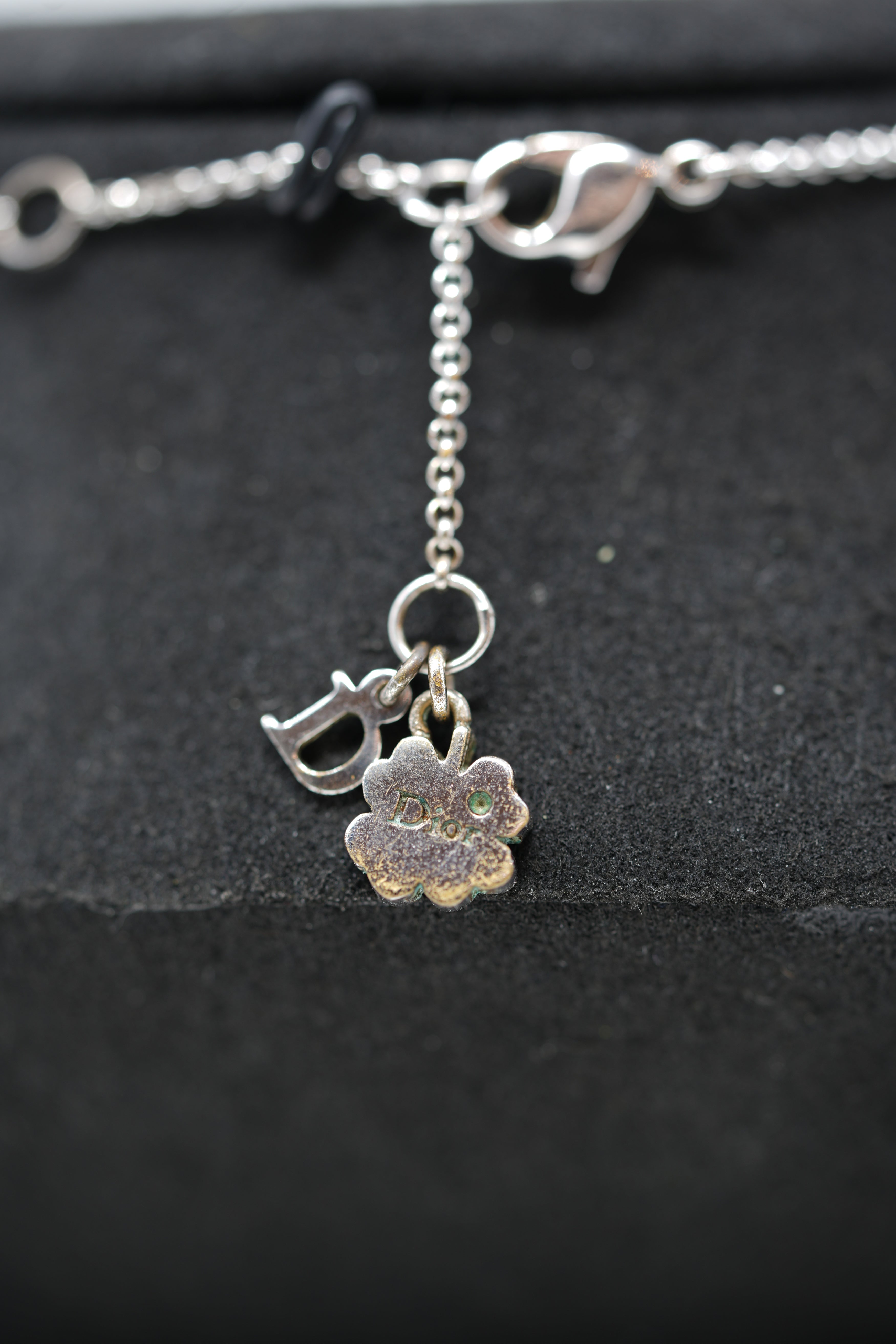 Dior Vintage Diorette Clover Necklace