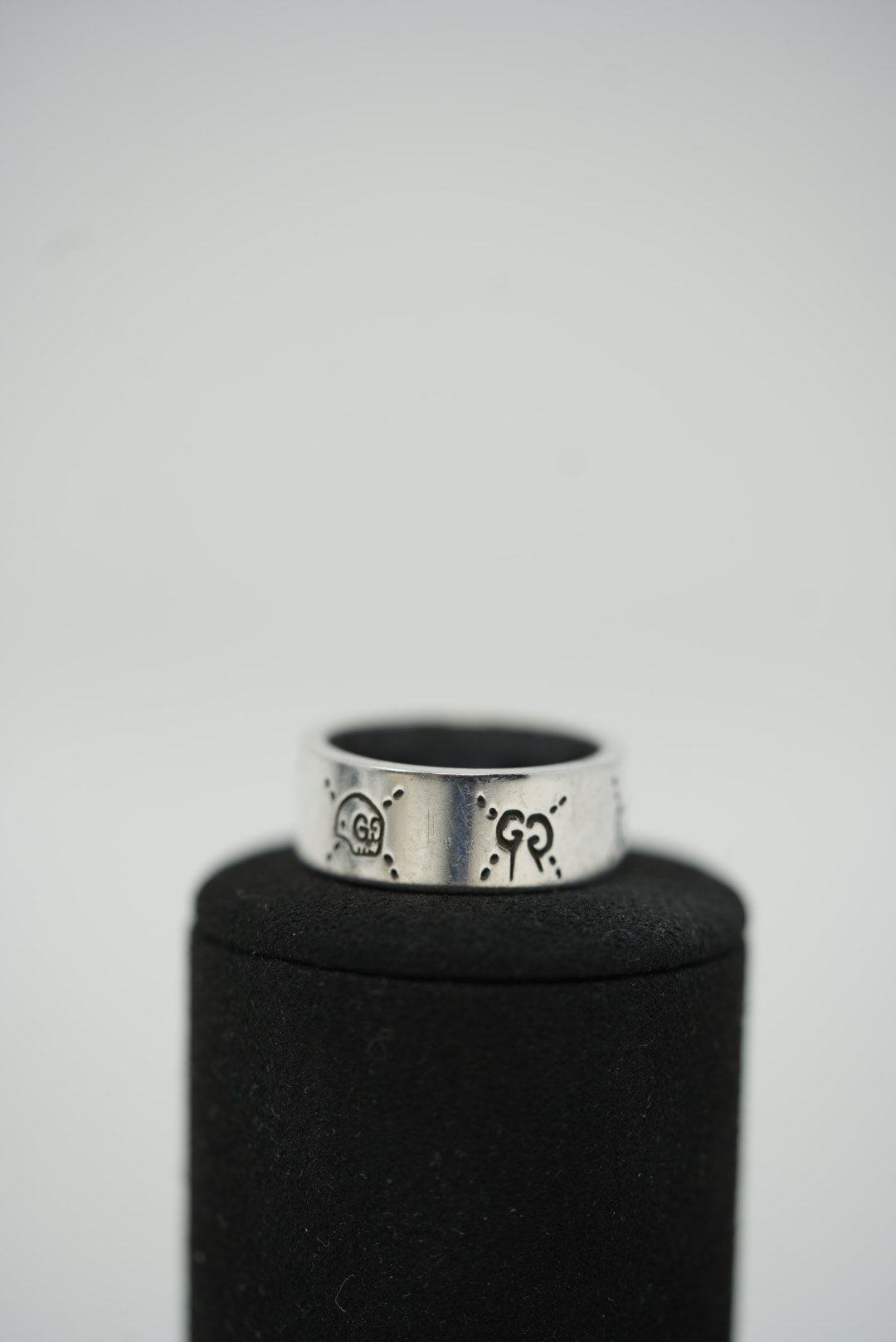 Gucci Ghost Silver Ring Size 23