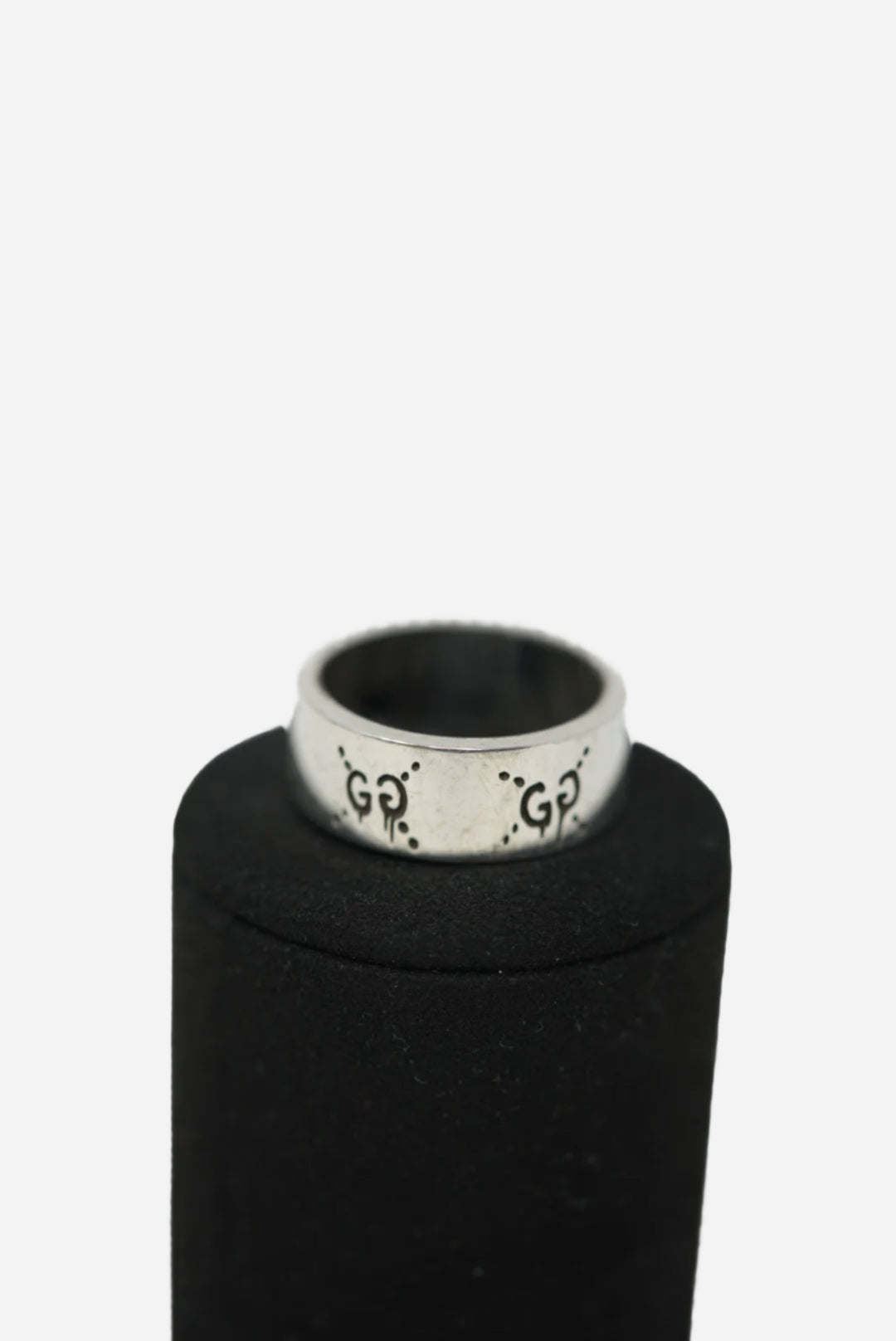 Gucci Ghost Silver Ring Size 23