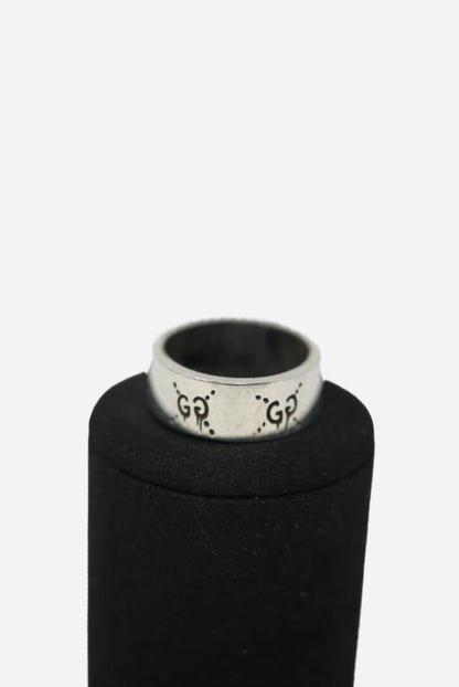 Gucci Ghost Silver Ring Size 23