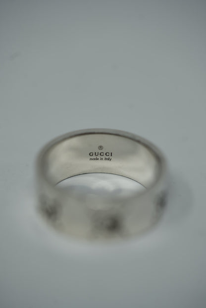Gucci Ghost Silver Ring Size 23