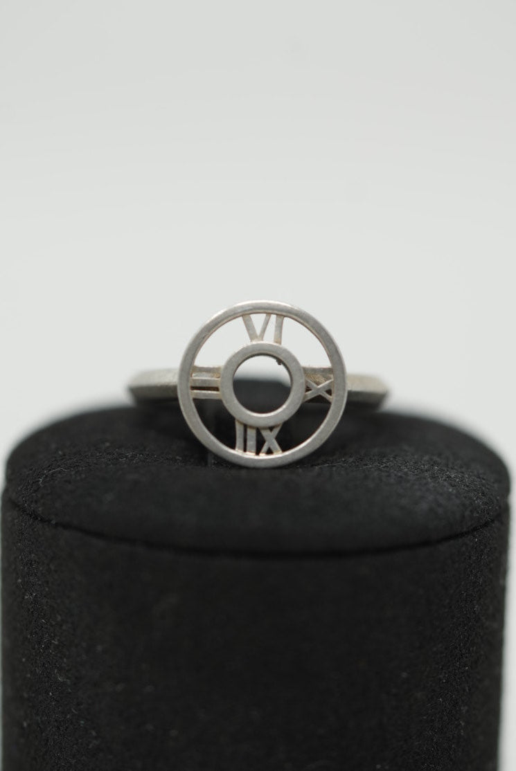 Tiffany Atlas Silver Ring Size 50