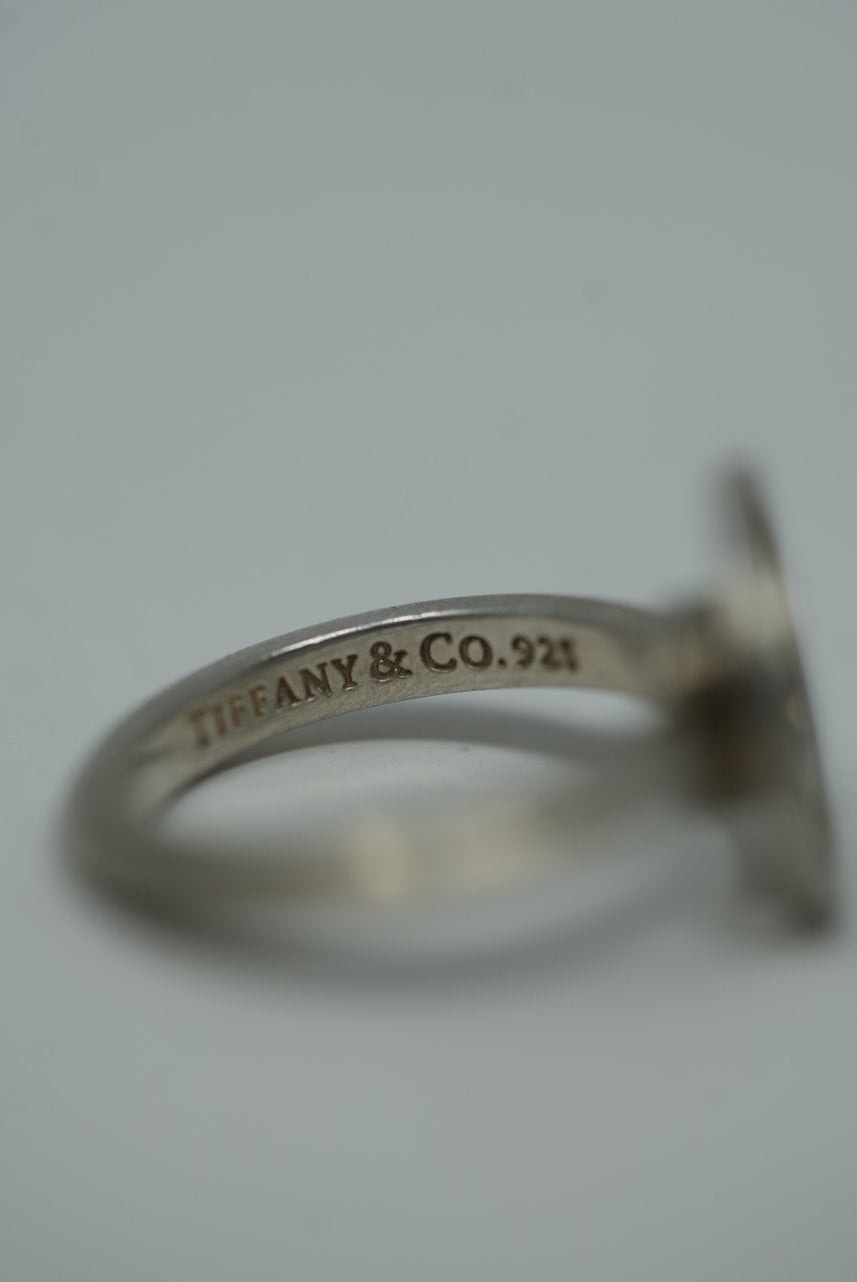 Tiffany Atlas Silver Ring Size 50