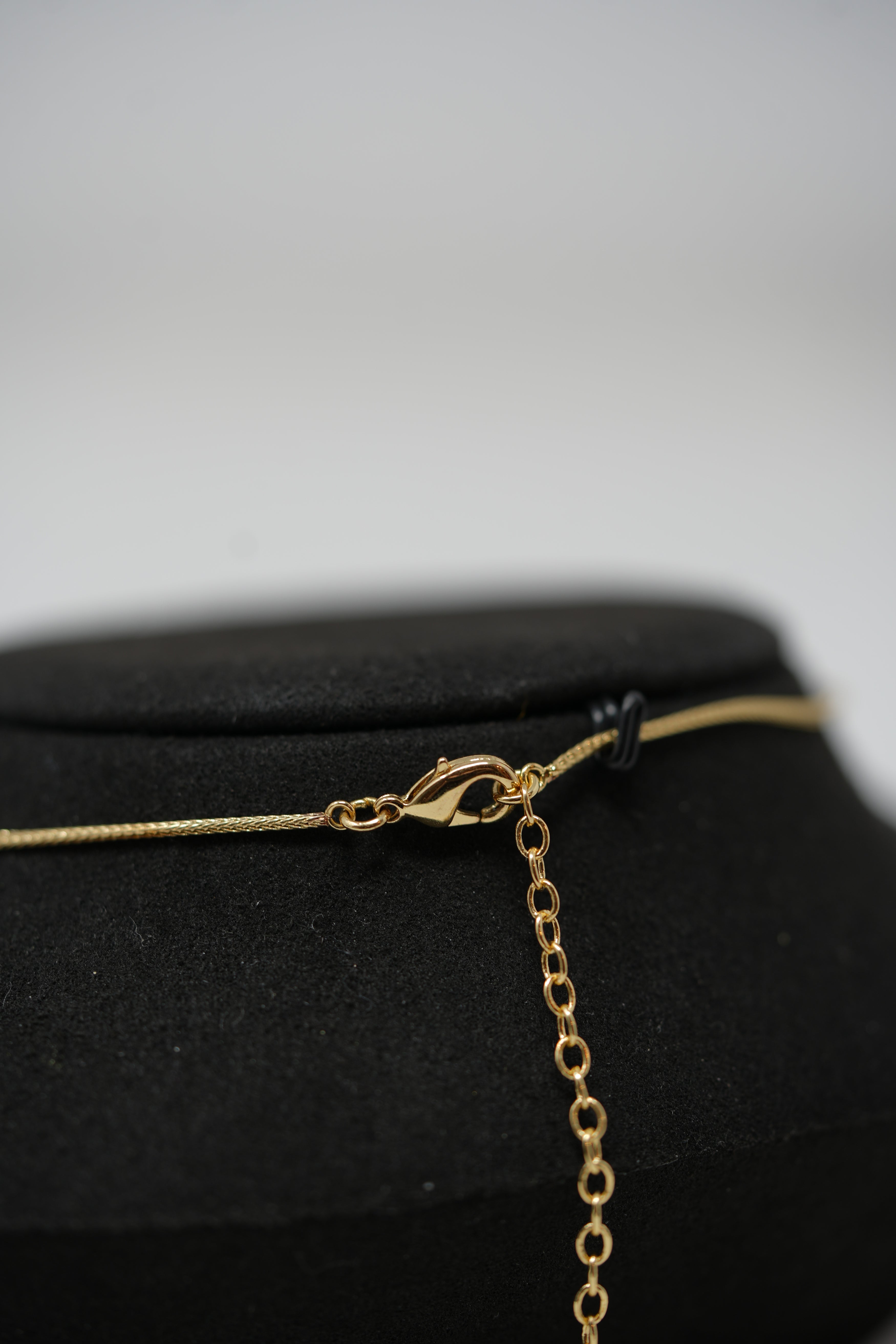 Dior Vintage Gold Tone Oval CD Necklace