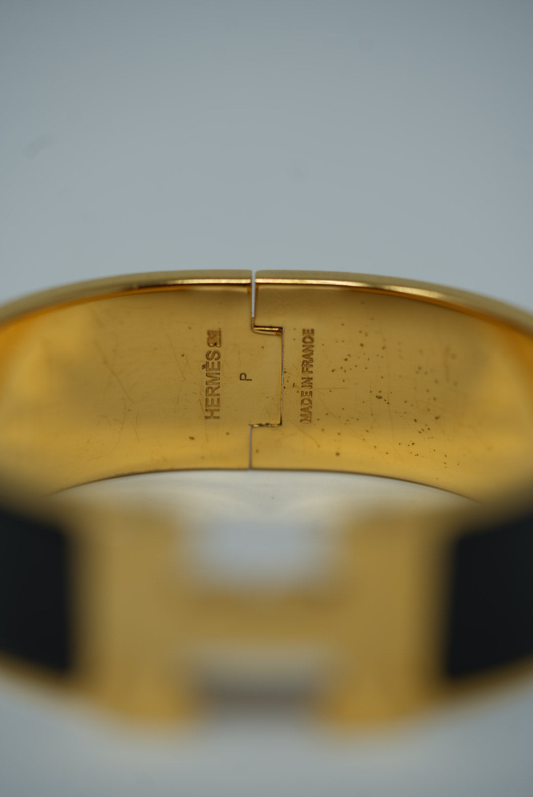 Hermes Clic Clac H Bracelet Black Size PM