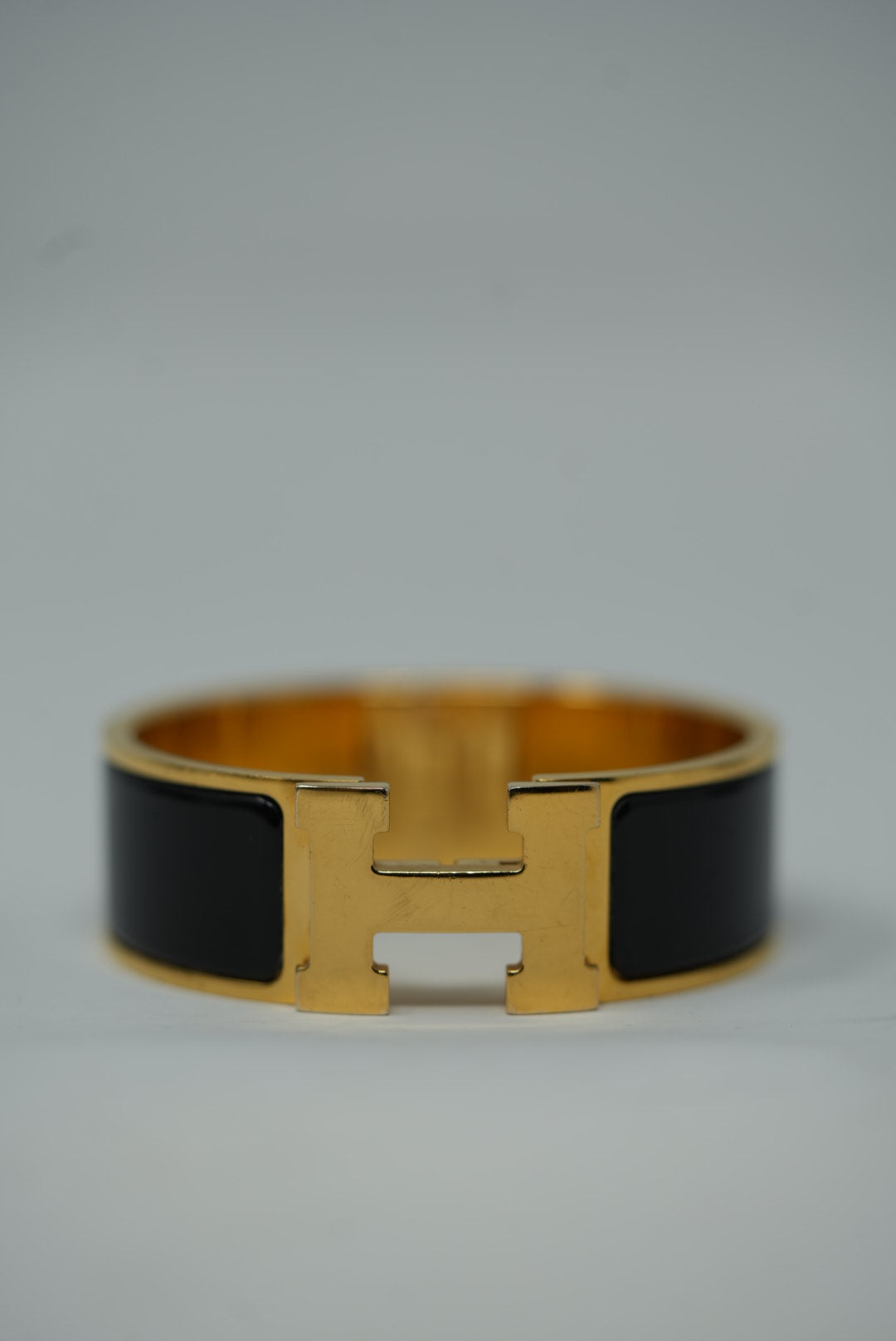Hermes Clic Clac H Bracelet Black Size PM