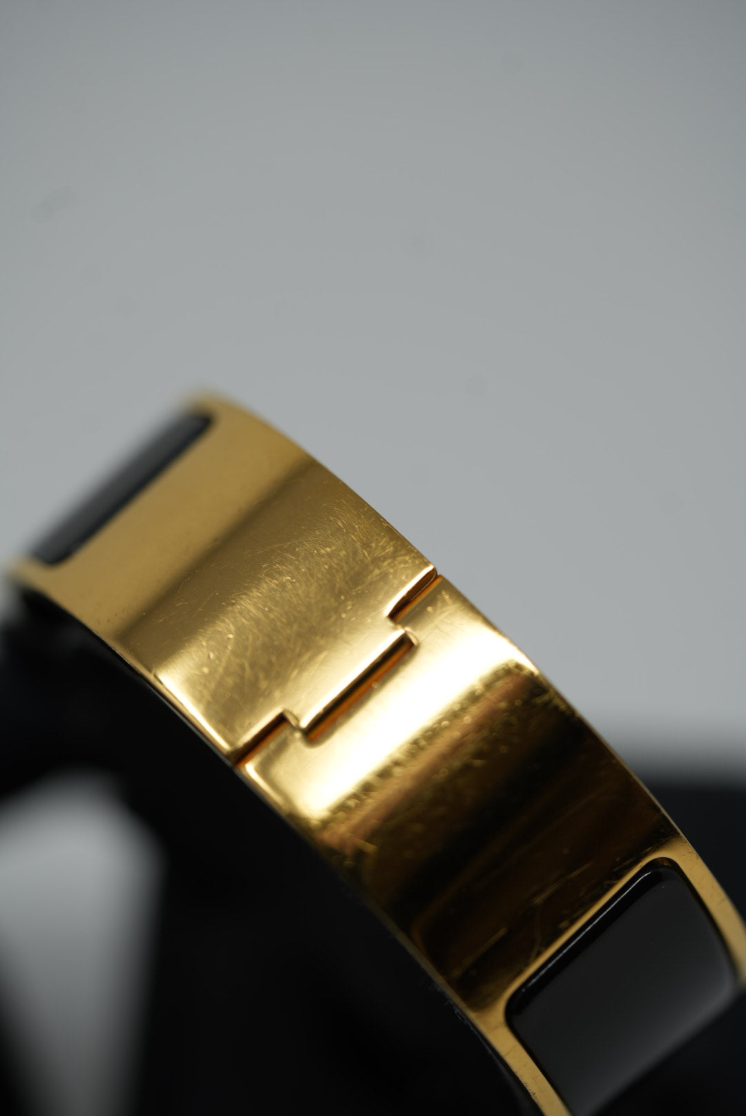 Hermes Clic Clac H Bracelet Black Size PM