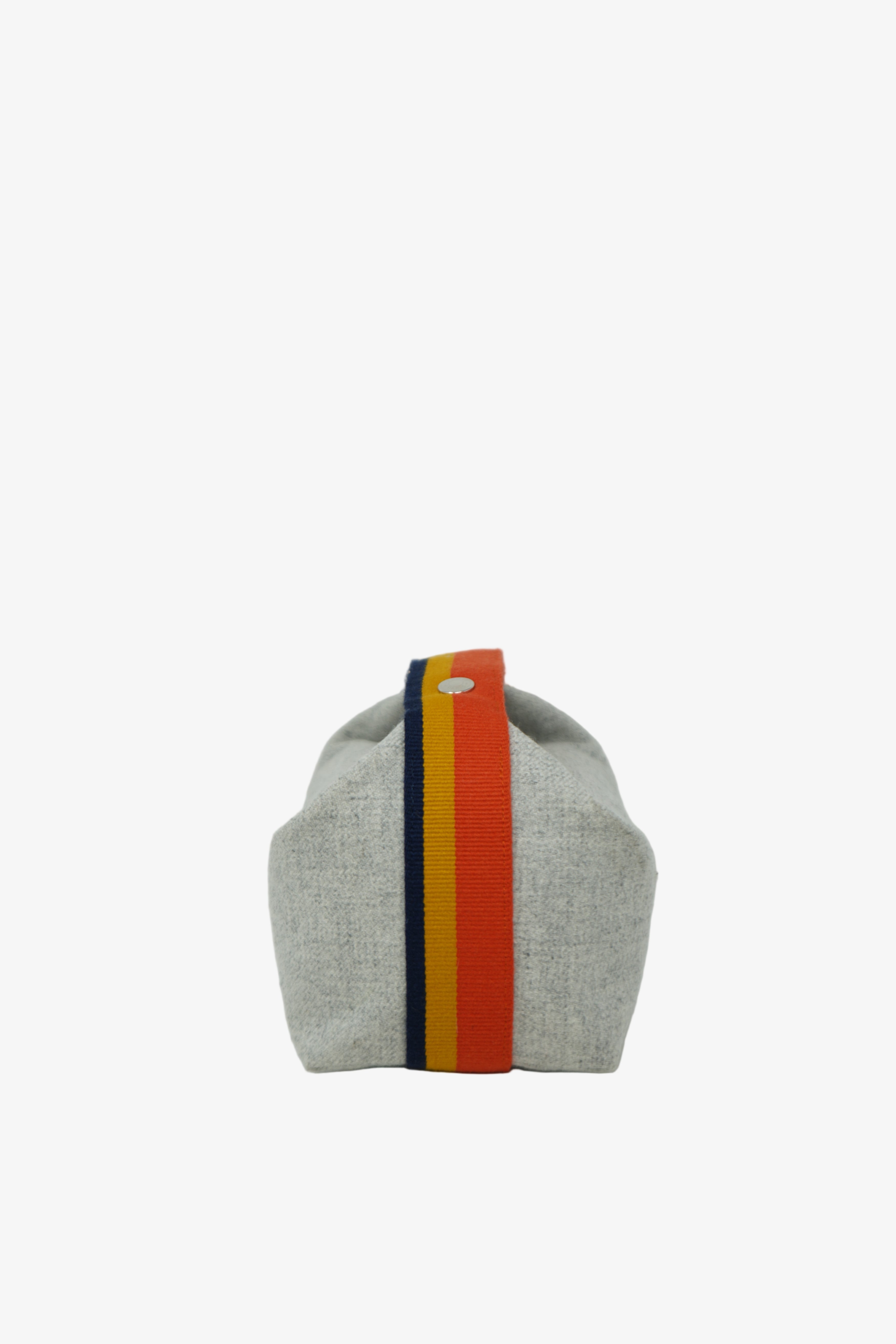 Hermès Grey/Orange Small Canvas Bride-A-Brac Rocabar Bag