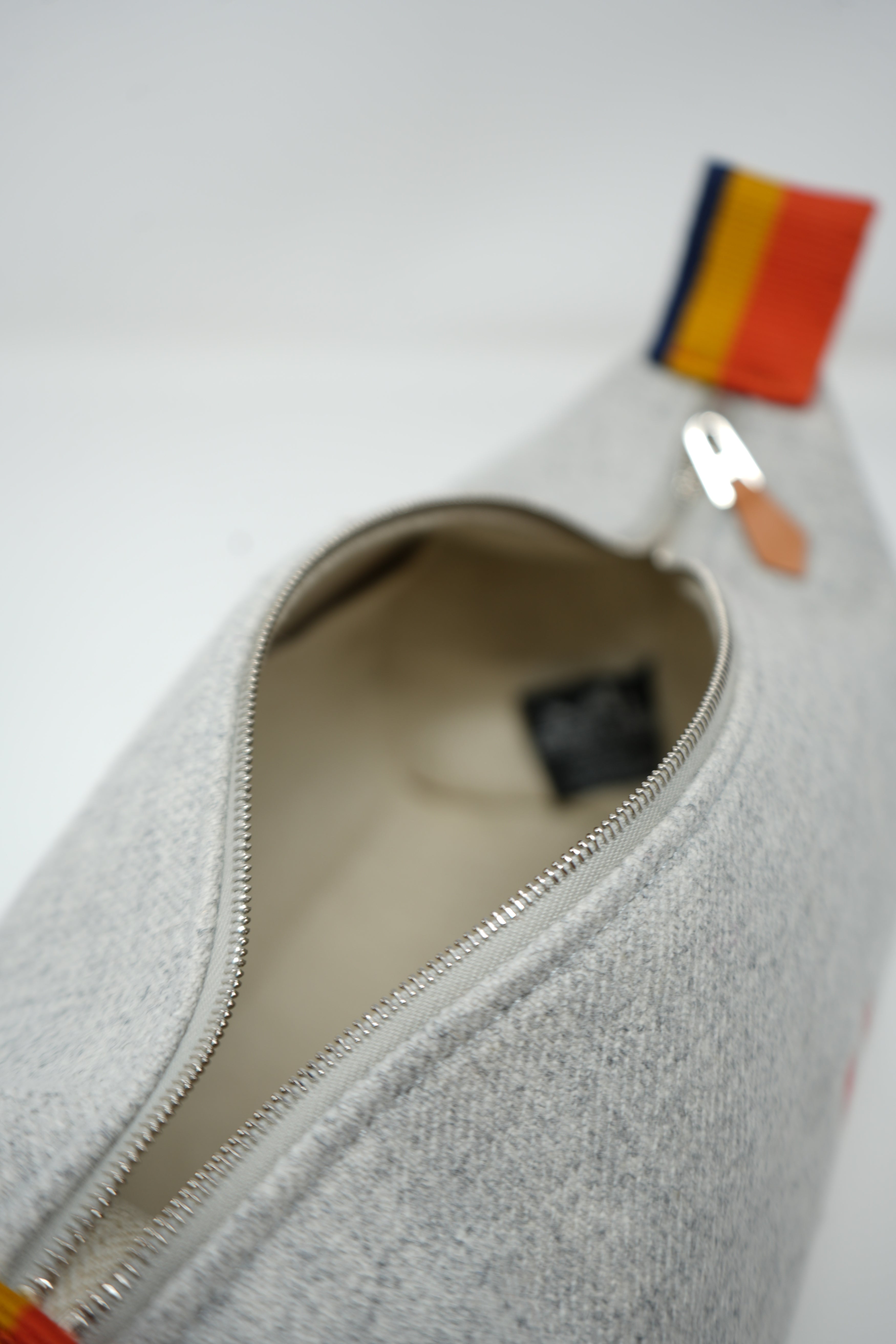 Hermès Grey/Orange Small Canvas Bride-A-Brac Rocabar Bag