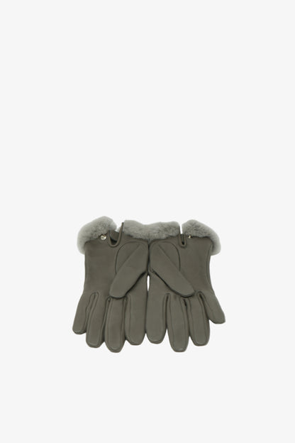 Hermes Leather/Fur Princesse Gloves