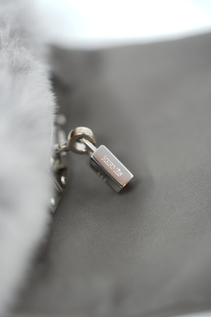 Hermes Leather/Fur Princesse Gloves