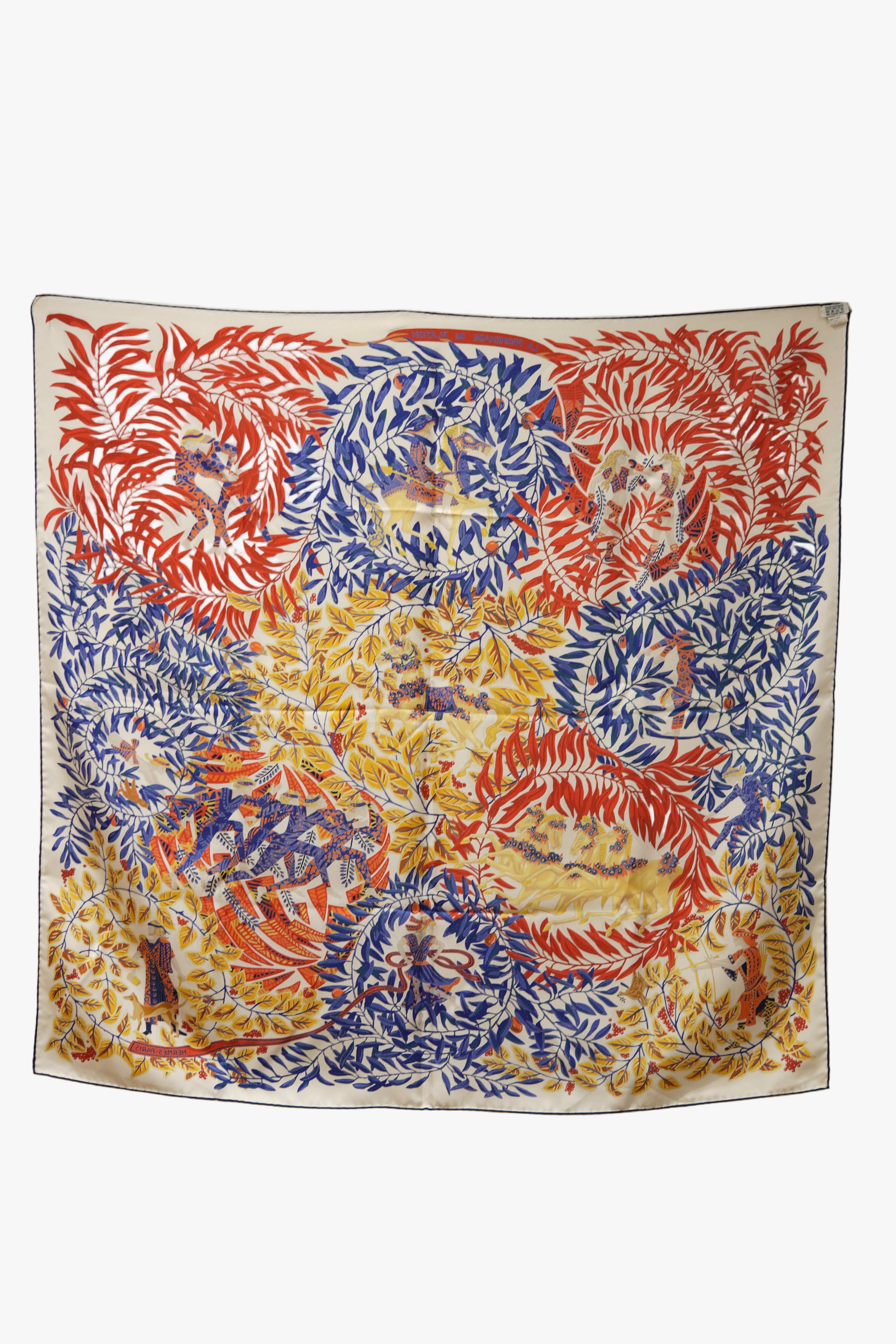 Hermes 90cm Printed 100% Silk Scarf