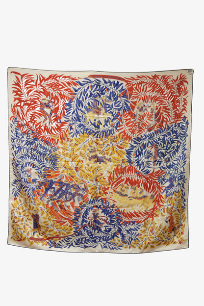Hermes 90cm Printed 100% Silk Scarf
