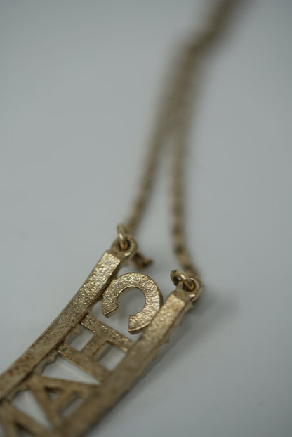 Pre-Owned Chanel CHANEL 2022 Rhinestone Double Chain Choker
