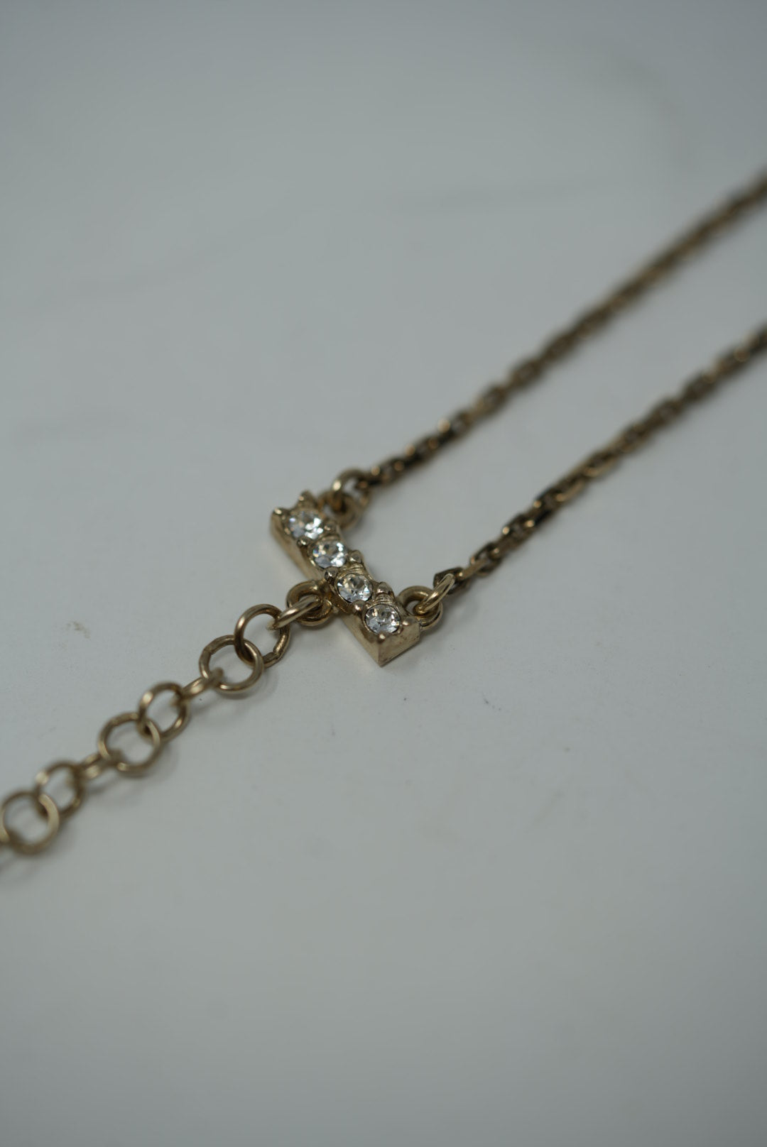 Pre-Owned Chanel CHANEL 2022 Rhinestone Double Chain Choker