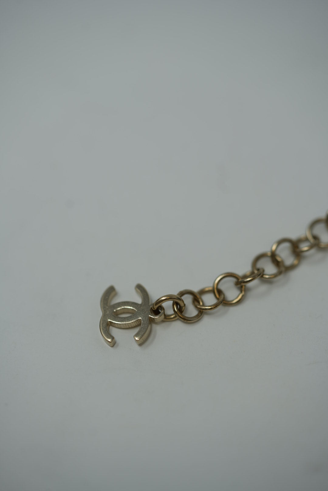Pre-Owned Chanel CHANEL 2022 Rhinestone Double Chain Choker