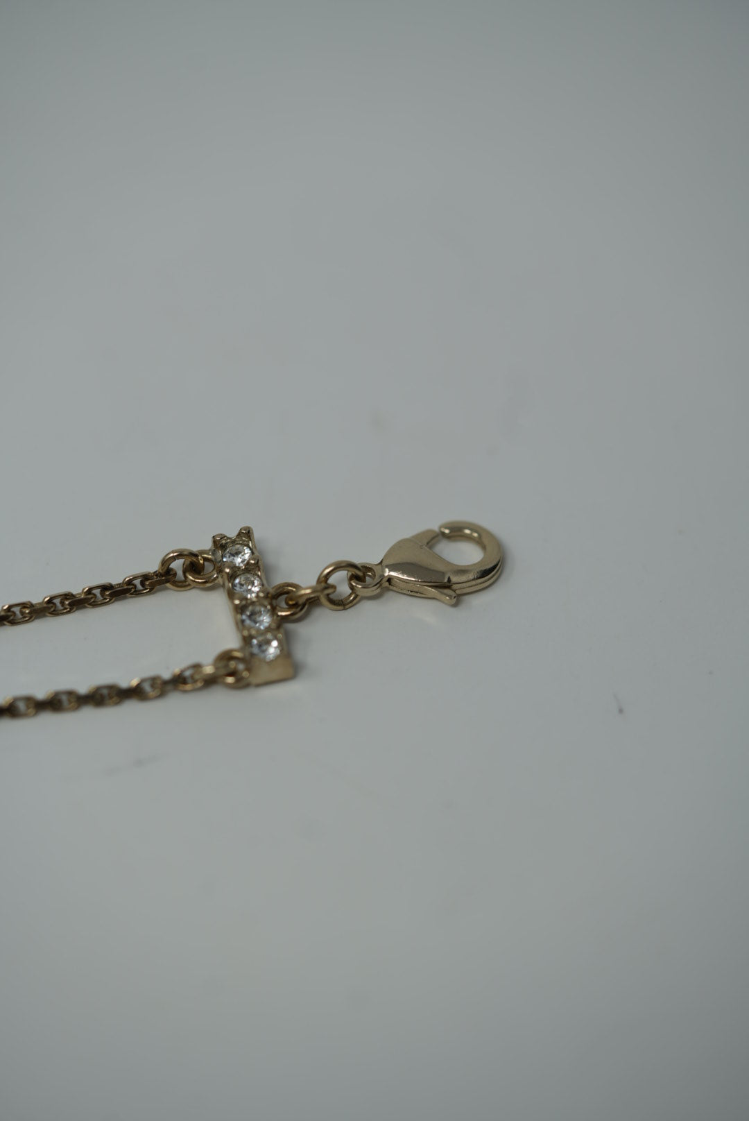 Pre-Owned Chanel CHANEL 2022 Rhinestone Double Chain Choker