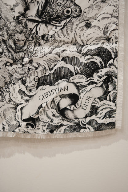 Dior Echarpe en soie Silk Scarf