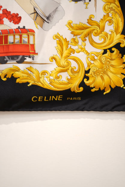 Celine 100% Silk Scarf