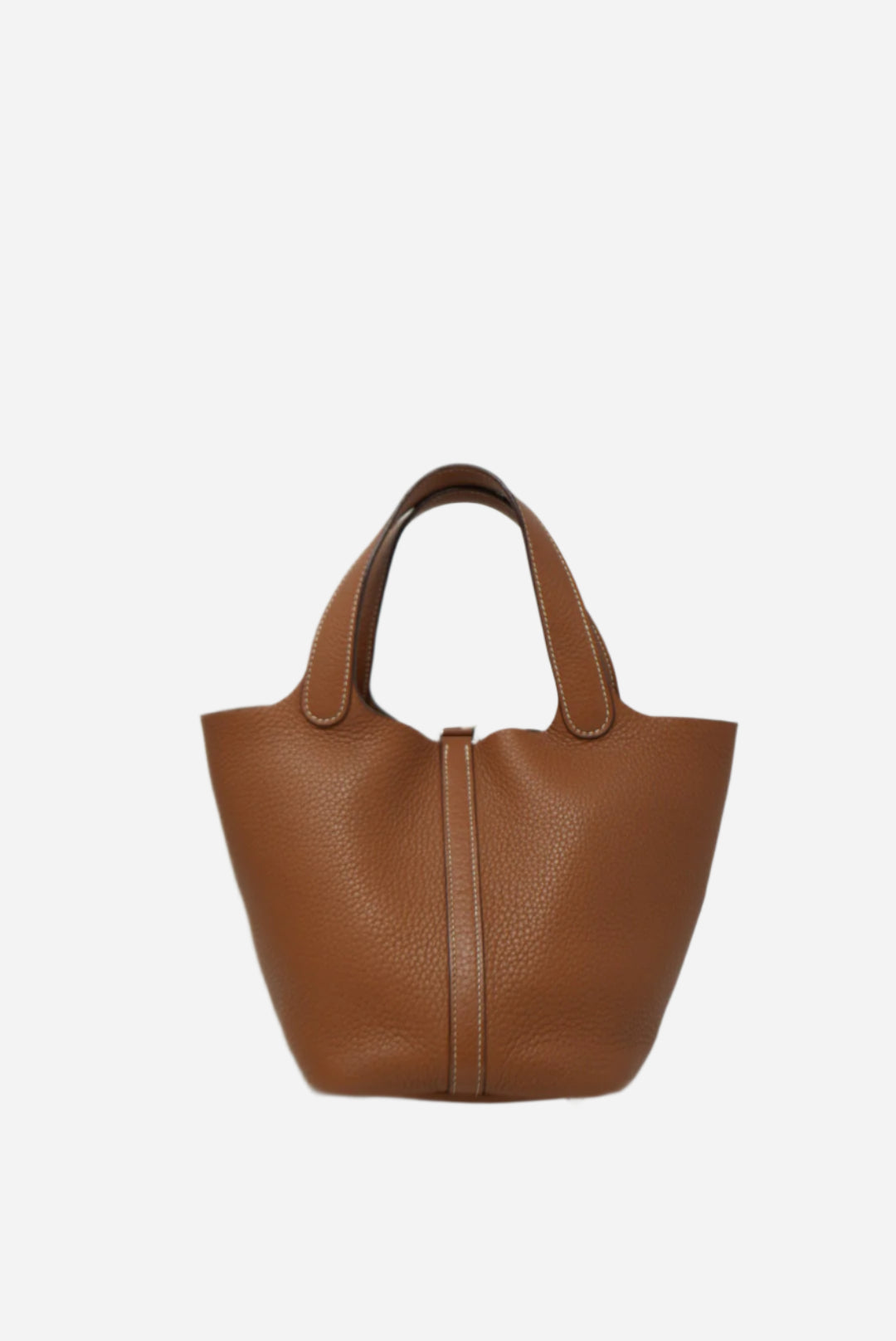 Hermès 2016 Gold Clemence Leather Picotin 18 Handbag