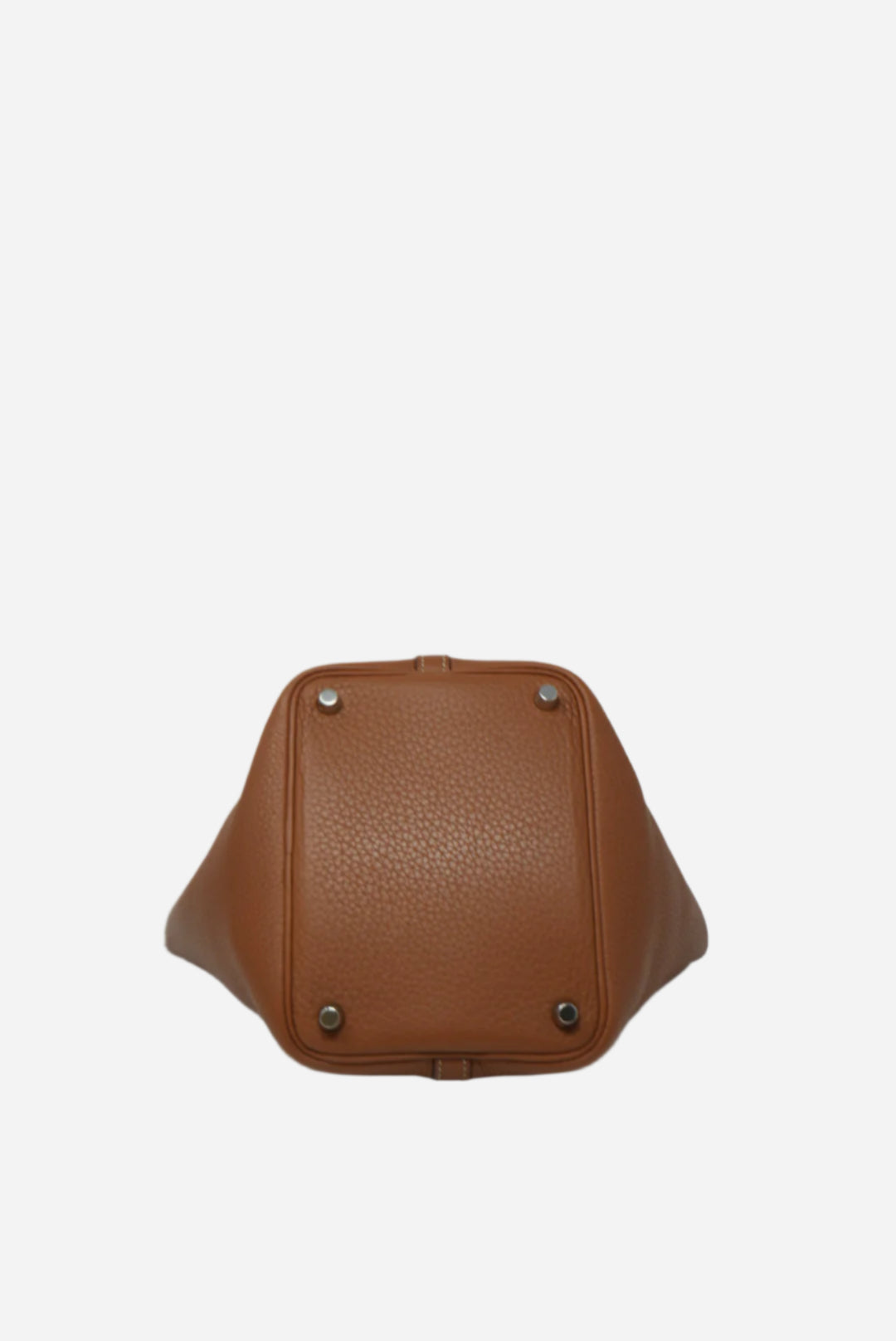 Hermès 2016 Gold Clemence Leather Picotin 18 Handbag