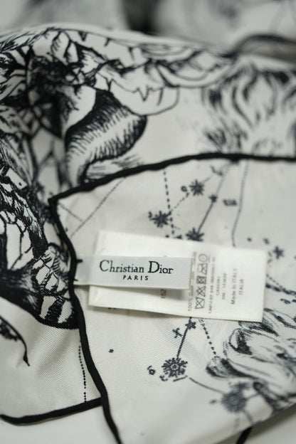 Christian Dior Silk Scarf “Astrologie Zodiac”