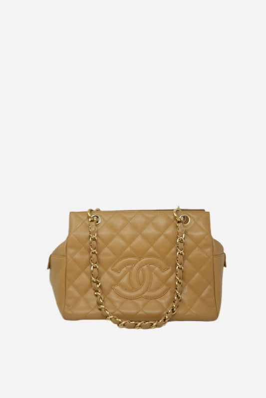 Pre-Owned Chanel Caviar Petit Timeless Tote Bag