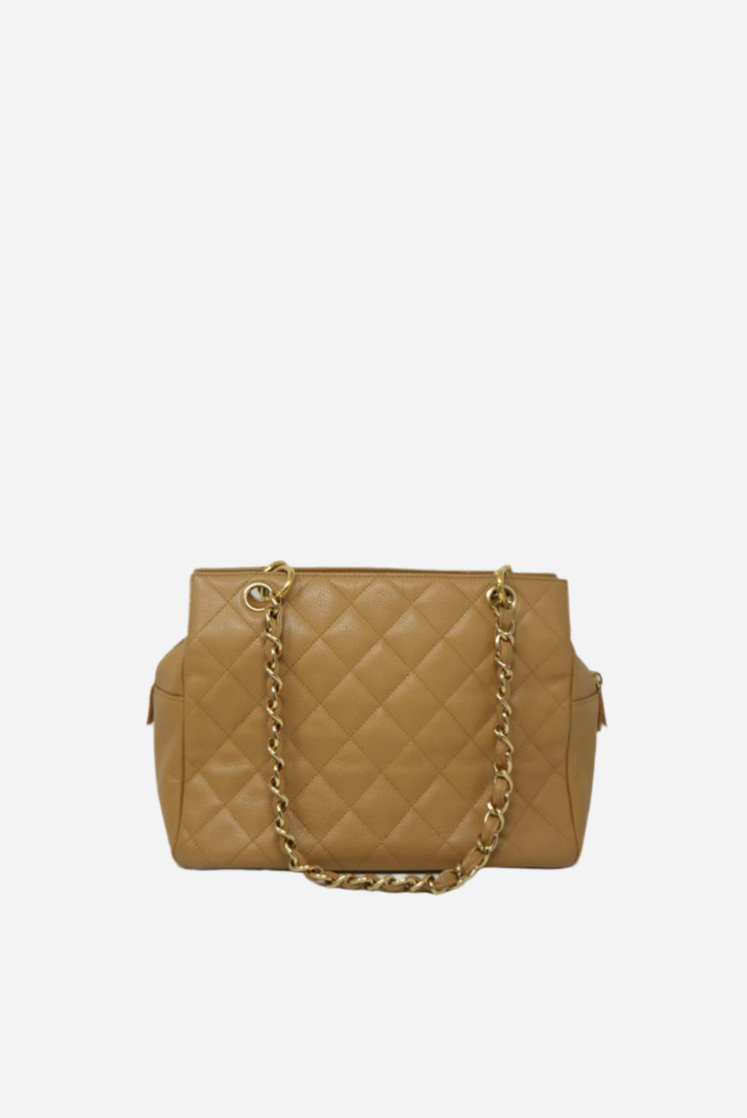 Pre-Owned Chanel Beige Caviar Petit Timeless Tote Bag
